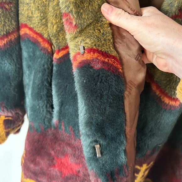 Vintage Artfur By Duffel Faux Fur Winter Jacket Size Small - Picture 4 of 7